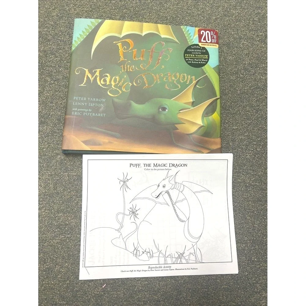 Puff, the Magic Dragon Peter Yarrow With CD (Mixed Media Product) w/color sheets
